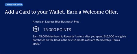 American Express Blue Business Plus: 75,000 Sign Up Bonus .